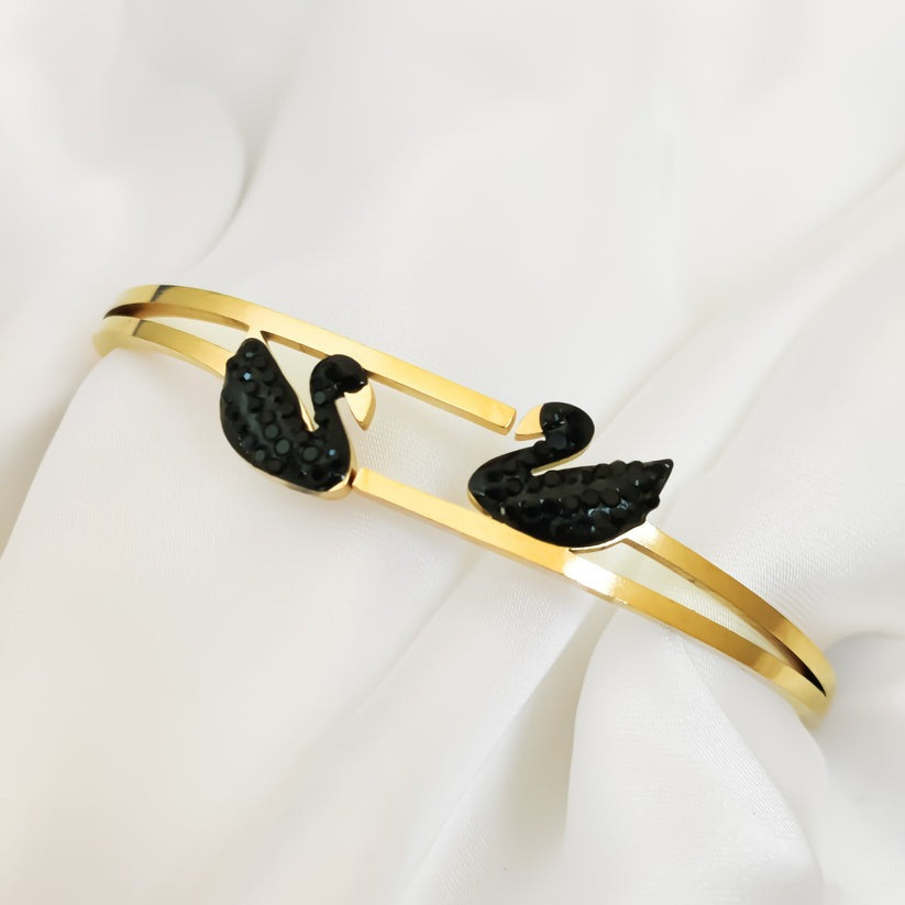 Double Black Swan Bracelet