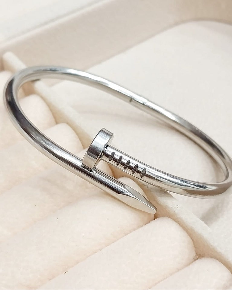 Nail Bracelet - Silver