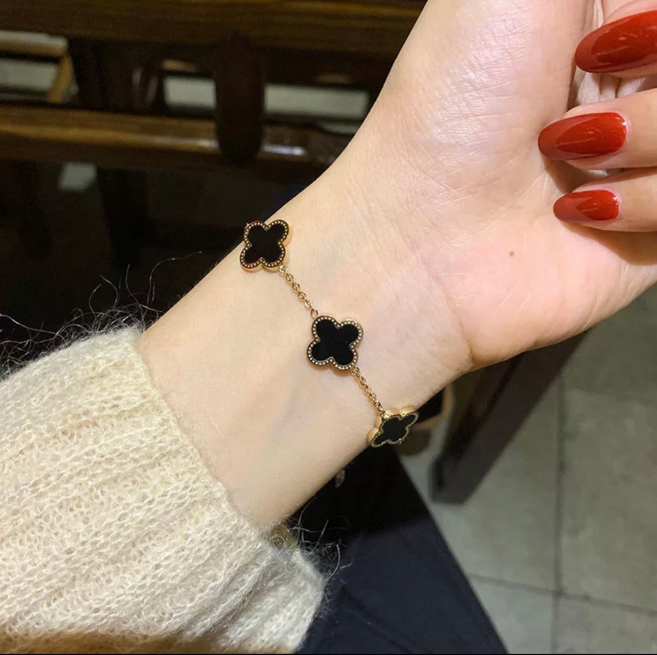 Clover Bracelet - Black