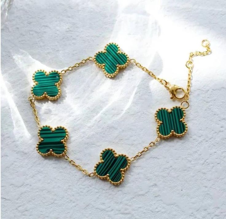 Clover Bracelet - Green